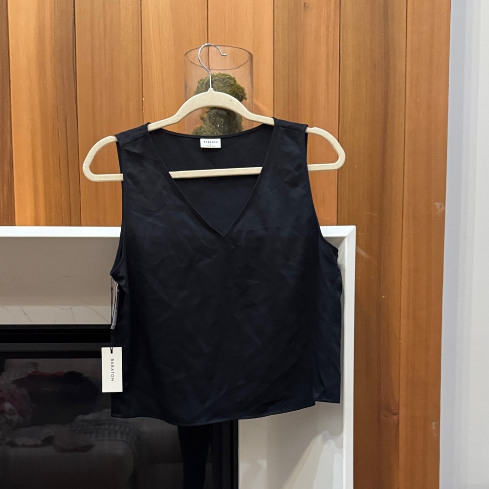 Wilfred Black V-Neck Tank Top